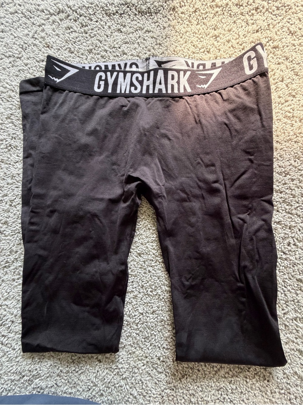 Gymshark Fit Black Leggings with Branded Waistband